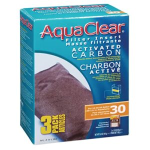 aquaclear a1382 activated carbon insert, 30-gallon aquariums, white, 3-pack