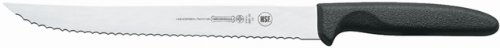 Mundial 8-Inch Slicing Serrated Edge Utility Knife, Black