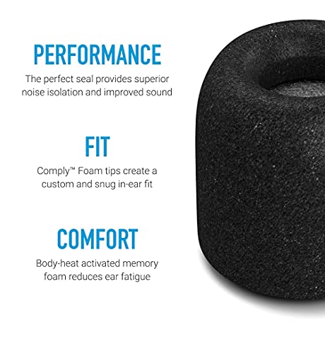 Comply Foam 200 Series Replacement Ear Tips for Bang and Olufsen, Sennheiser, Axil, MEE Audio, KZ, Bose & More | Ultimate Comfort | Unshakeable Fit| TechDefender | Small, 3 Pairs