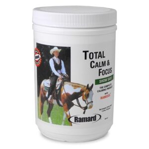 Ramard Total Calm & Focus Horse Supplement |Magnesium & Calming Supplement for Horse Training & Performance |Mental Alertness w/o Drowsiness |No Herbs or Banned Substances - Horse Show Supplies - 1 pk