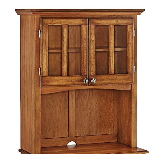 Buffet of Buffet Cottage Oak with Wood Top with Hutch by Home Styles