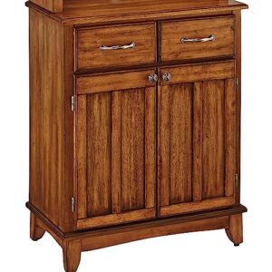 Buffet of Buffet Cottage Oak with Wood Top with Hutch by Home Styles