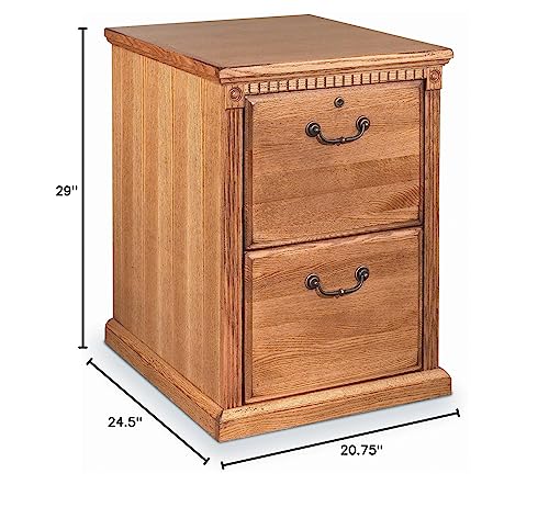 Martin Furniture Huntington Oxford 2 Drawer File Cabinet, Wheat - Fully Assembled