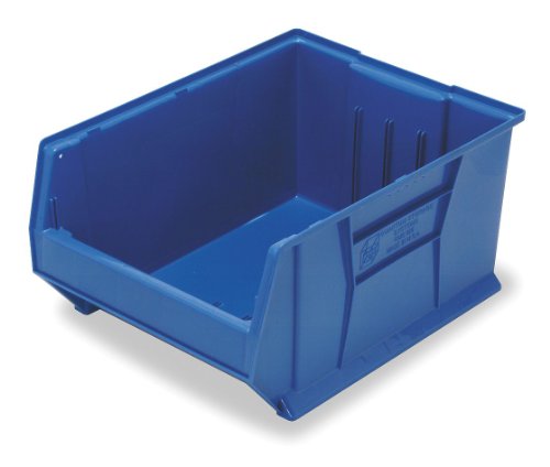 Quantum Storage Systems Storage Containers, 35-7/8"L x 16-1/2"W x 17-1/2"H, Blue