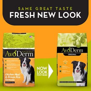 AvoDerm Natural Dry Dog Food, For Skin & Coat, Chicken & Rice Formula, 30 pounds