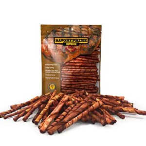 Savory Prime 100-Pack Basted Twist Sticks, 5-Inch, Brown