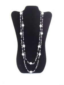 new black velvet necklace jewelry display easel 14" h