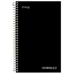 top flight wired 3-subject notebook, 120 sheet