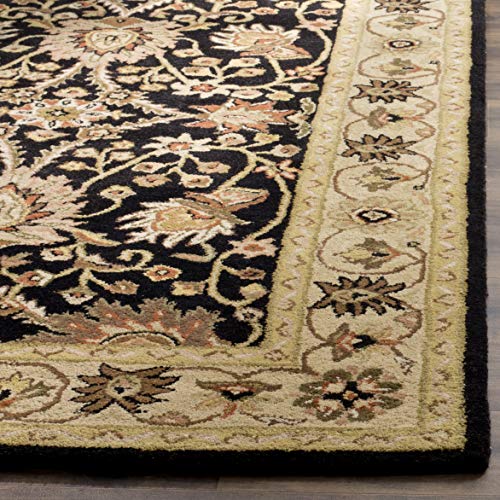 SAFAVIEH Antiquity Collection Accent Rug - 2'3" x 4', Black, Handmade Traditional Oriental Wool, Ideal for High Traffic Areas in Entryway, Living Room, Bedroom (AT249B)