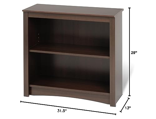 Prepac Home Office Espresso 2-shelf Bookcase