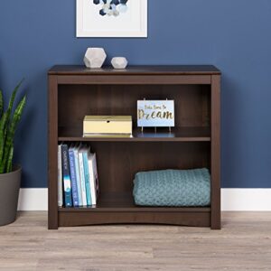 Prepac Home Office Espresso 2-shelf Bookcase