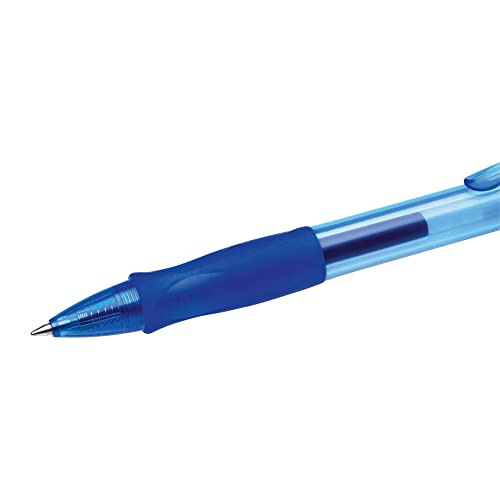 BIC® Gel-ocity Retractable Gel Ink Rollerball Pens, Medium Point, 0.7 mm, Assorted Barrels, Assorted Ink Colors, Pack Of 4