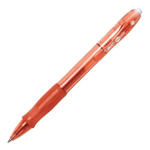 BIC® Gel-ocity Retractable Gel Ink Rollerball Pens, Medium Point, 0.7 mm, Assorted Barrels, Assorted Ink Colors, Pack Of 4