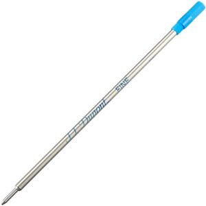 s te dupont 40870 ballpoint pen, oil-based, refill, f fine point, blue