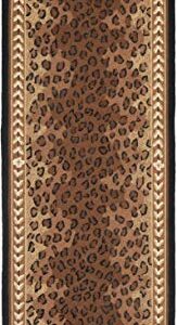 SAFAVIEH Chelsea Collection Runner Rug - 2'6" x 6', Black & Brown, Hand-Hooked French Country Wool, Ideal for High Traffic Areas in Living Room, Bedroom (HK15A)