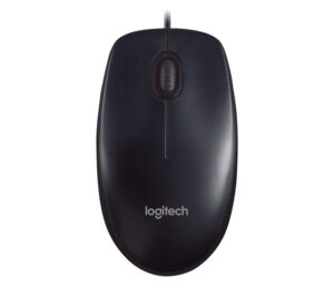 logitech wired mouse m90 black usb
