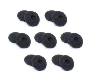 earphones plus brand replacement earbud covers, foam pads, ear cushions for stereo earphones, earbuds (8 pairs)