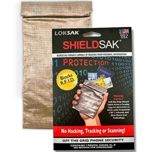 loksak - shieldsak radio frequency (rf) infrared blocking bag for phones