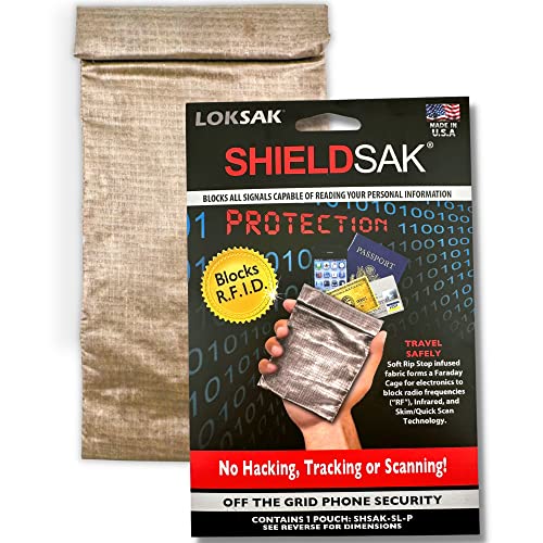 LOKSAK - SHIELDSAK Radio Frequency (RF) Infrared Blocking Bag for Phones