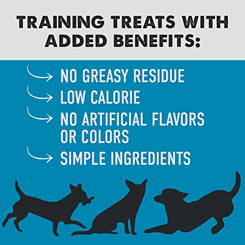 Cloud Star Tricky Trainers Soft & Chewy Dog Training Treats 5 oz Pouch, Salmon Flavor, Low Calorie Behavior Aid with 130 treats