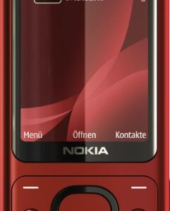 Nokia 6700 Slide Single SIM 64MB ROM + 128MB (Only GSM | No CDMA) Factory Unlocked 3G Phone (Red) - International Version