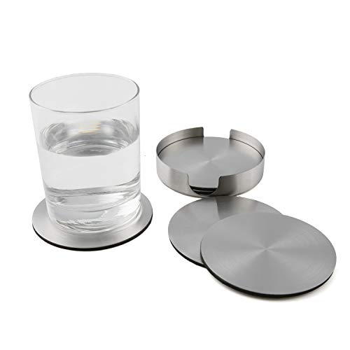 Thirstystone 6-Pack Stainless Steel Coasters in Stainless Steel Holder