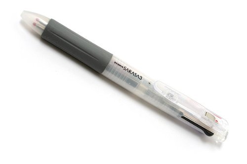 Zebra Sarasa 3 Color Gel Ink Multi Pen - 0.5 mm - White Body by Zebra Technologies