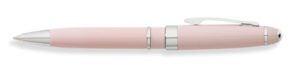 franklin covey, bristol mini journal ballpoint pen, pink lacquer with chrome, by cross (fc0052im-3)