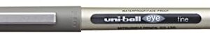 uni-ball UB-157 Eye Rollerball Pens. Premium Fine 0.7mm Ballpoint Tip for Super Smooth Handwriting, Drawing, Art, Crafts and Colouring. Fade and Water Resistant Liquid Uni Super Ink. Box of 12 Black