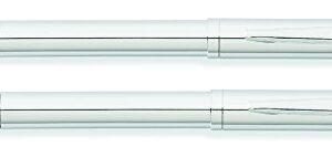 Franklin Covey Greenwich Chrome Ballpoint Pen & 0.9mm Pencil Set