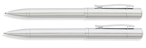 Franklin Covey Greenwich Chrome Ballpoint Pen & 0.9mm Pencil Set