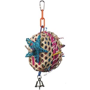 super bird creations sb573 basket case bird toy, medium bird size, 10" x 4"