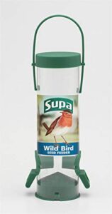 supa wild bird 2 port seed feeder 8"
