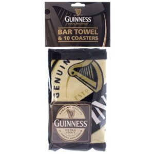 guinness bar towel and coaster pack