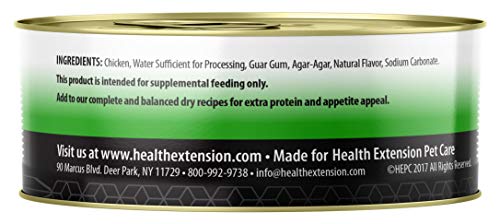 Health Extension Wet Dog Food, Gluten and Grain-Free, Healthy Natural Food Canned for Puppies, Chicken Recipe (5.5 Oz / 156 g) (Pack of 24)