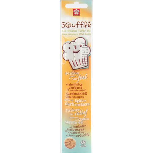 Sakura 58471 Souffle 3-Dimensional Opaque Ink Pen, White