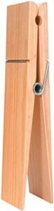 darice super jumbo wood, 12” tall – huge clothespin for crafting and decorating, holds papers or photos, customize with paint or stain to match home décor, natural