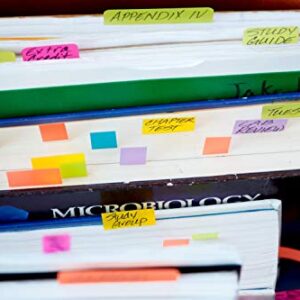 Post-it Page Markers, Assorted Colors, 1 in x 3 in, 50 Sheets/Pad, 4 Pads/Pack (671-4AF)