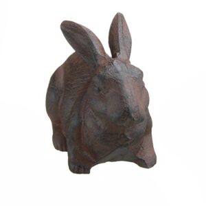 Full Bodied Cast Iron Rabbit Garden Figure by INsideOUT