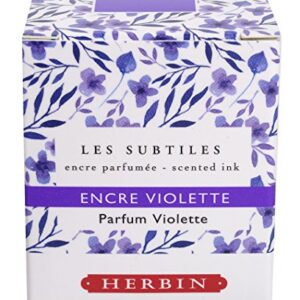 Herbin Georges Lalo 13710T Scented Ink Lavender, 30 ml, 4.90 x 4.90 x 5.20 cm, Violette