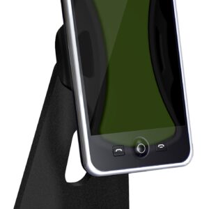 Clingo Universal Podium for iPod, iPhone and Other Mobile Devices - Holster - Retail Packaging - Black