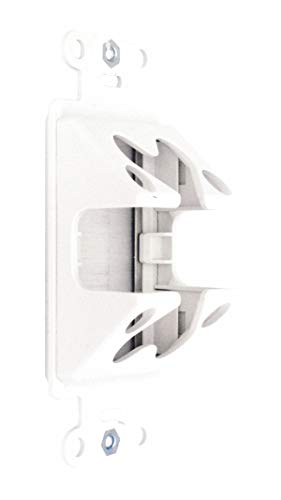 Legrand - OnQ HDMI In-Wall Connection Kit for Cable Management, Cable Pass Through Strap Conceals Cabling Behind the Wall, White, 2 Count, HT2000WHV1