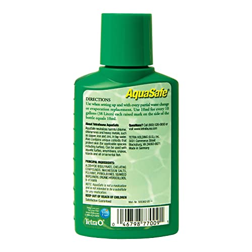 TetraFauna AquaSafe Water Conditioner for Reptiles & Amphibians 3.38oz (75077009)