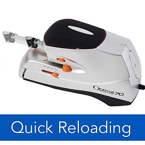 Swingline Electric Stapler, 70 Sheet Capacity, Quick Reloading, Jam Free, includes 500 Staples, Optima 70 (48210)