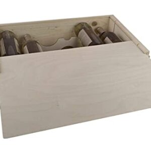 Twelve Bottle Wine Box with Slide Top