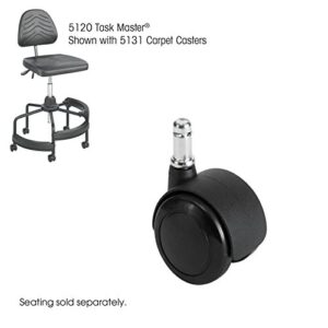 Safco Products 5131 Task Master Carpet casters, 2" (Set of 5) for Use with Task Master, Soft Tough & WorkFit Seating (Sold Separately), Black