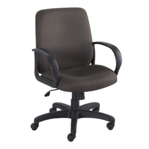 safco products 6301bl poise executive mid back chair, black