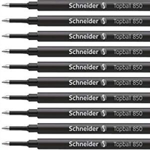 Schneider Topball 850 Refill in Euro-Format for Ink Roller Pen 0.5 mm Red Pack of 10