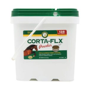 manna pro corta-flx powder 8 lb equine joint supplement, white