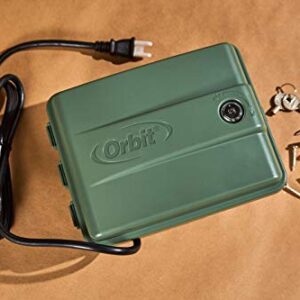 Orbit 57894 Easy Set Logic 4-Station Indoor/Outdoor Sprinkler Timer/Controller Green Grey